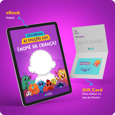 Capa do livro personalizado do Descobrindo as Emoções