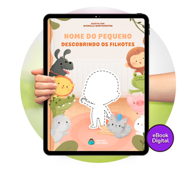 Cena do livro Personalizado do livro Filhotes Fofinhos