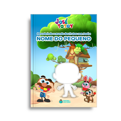 Capa do livro personalizado do Descobrindo o Mundo das Frutas