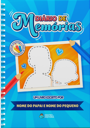 Capa do livro personalizado Diário de Memórias do Papai