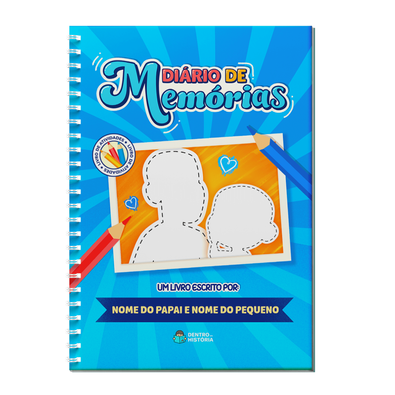 Capa do livro personalizado do Diário de Memórias do Papai