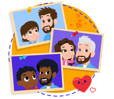 Personalização do protagonista na história personalizada do Dentro da História