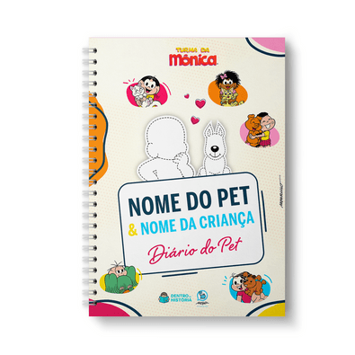 Capa do livro personalizado do Diário do Pet