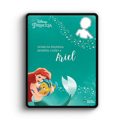 Capa do livro personalizado do Sensível como Ariel