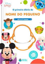Capa do livro personalizado Disney Baby - Meu Primeiro Diário