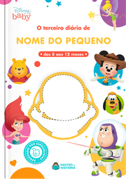 Capa do livro personalizado Disney Baby - Meu Terceiro Diário