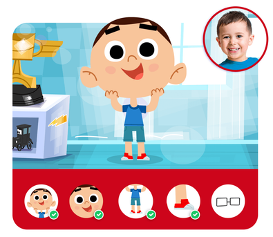 Personalização do protagonista na história personalizada do Carros Personalização do protagonista na história personalizada do Carros