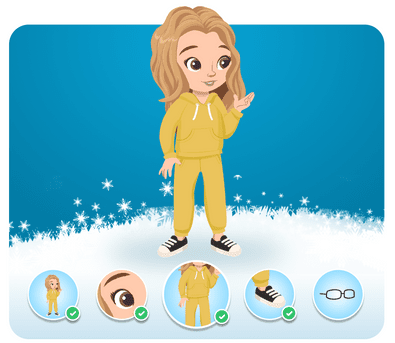 Personalização do protagonista na história personalizada do Disney Frozen