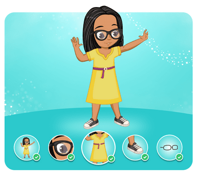 Personalização do protagonista na história personalizada do Disney Princesa