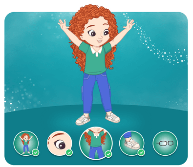 Personalização do protagonista na história personalizada do Disney Princesa