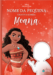 Capa do livro personalizado do Criativa como a Moana