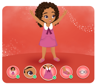 Personalização do protagonista na história personalizada do Disney Princesa Personalização do protagonista na história personalizada do Disney Princesa