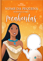 Capa do livro personalizado do Bondosa como a Pocahontas