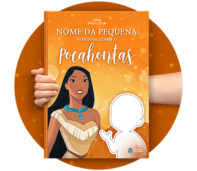Cena do livro personalizado Bondosa como a Pocahontas Cena do livro personalizado Bondosa como a Pocahontas