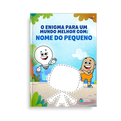 Capa do livro personalizado do O Enigma para um Mundo Melhor