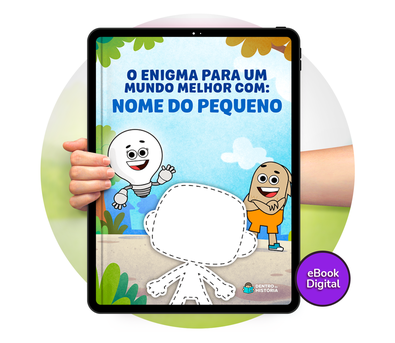 Cena do livro Personalizado do livro O Enigma para um Mundo Melhor