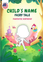 Capa do livro personalizado de Fantastic Birthday Fairy Tale