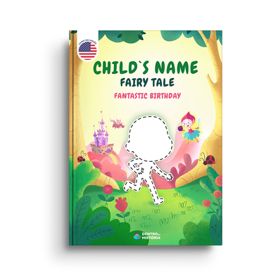 Capa do livro personalizado do Fantastic Birthday Fairy Tale