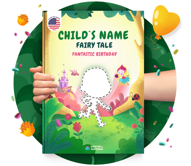 Cena do livro Personalizado do livro Fantastic Birthday Fairy Tale