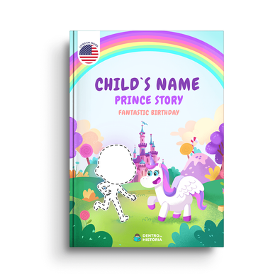 Capa do livro personalizado do Fantastic Birthday Princess