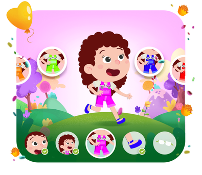 Personalização do protagonista na história personalizada do Dentro da História