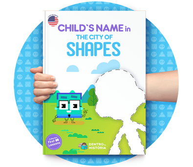 Cena do livro Personalizado do livro First Lessons - Shapes