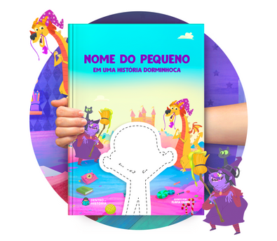 Cena do livro Personalizado do livro Uma História Dorminhoca