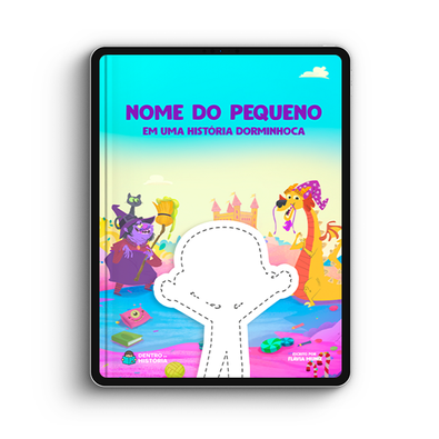Capa do livro personalizado do Uma História Dorminhoca