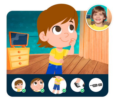 Personalização do protagonista na história personalizada do Universo Encantado