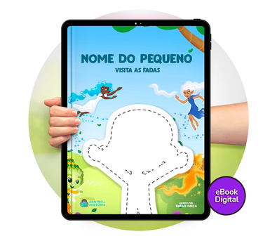 Cena do livro Personalizado do livro Visita das Fadas