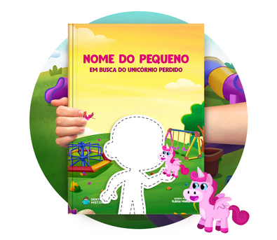 Cena do livro Personalizado do livro Em Busca do Unicórnio Perdido