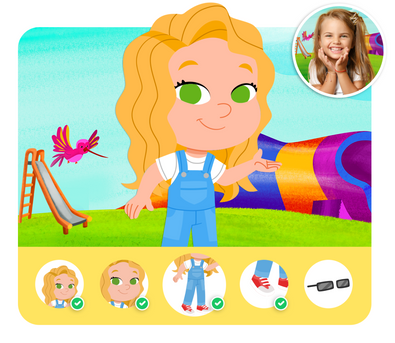 Personalização do protagonista na história personalizada do Universo Encantado