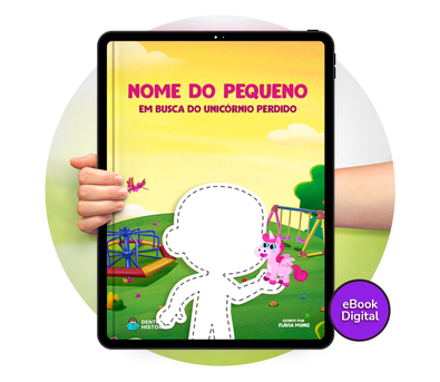 Cena do livro Personalizado do livro Em Busca do Unicórnio Perdido