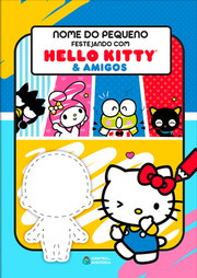 Capa do livro personalizado de Festejando com a Hello Kitty e Amigos