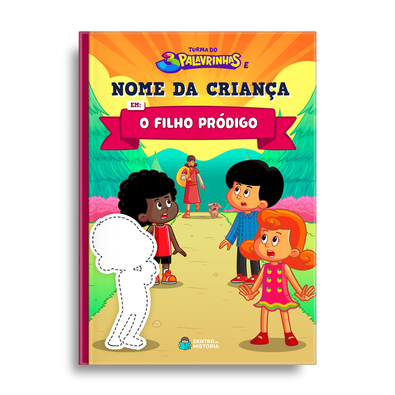 Capa do livro personalizado do O Filho Pródigo