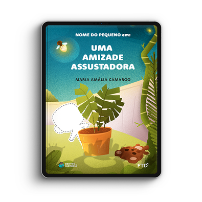 Capa do livro personalizado do Uma Amizade Assustadora