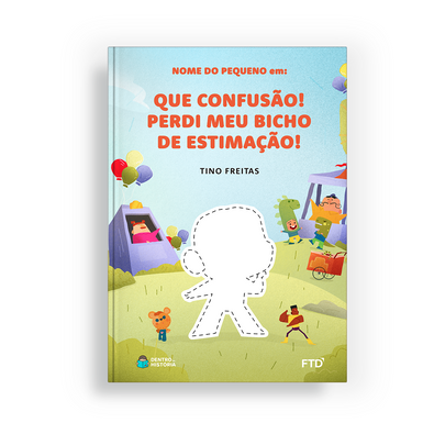 Capa do livro personalizado do Que Confusão
