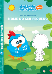 Capa do livro personalizado Galinha Pintadinha - Hora dos Sentidos