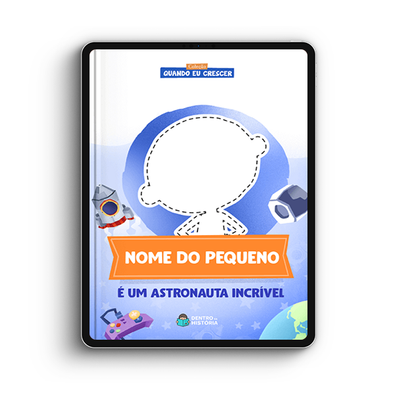 Capa do livro personalizado do Um Astronauta Incrível