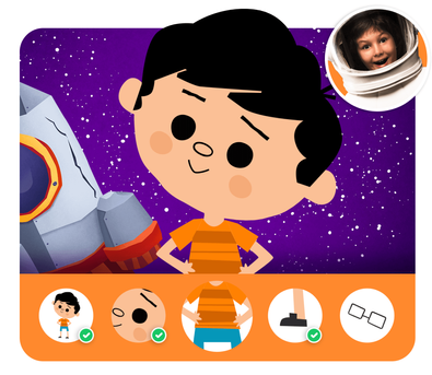 Personalização do protagonista na história personalizada do Quando Eu Crescer