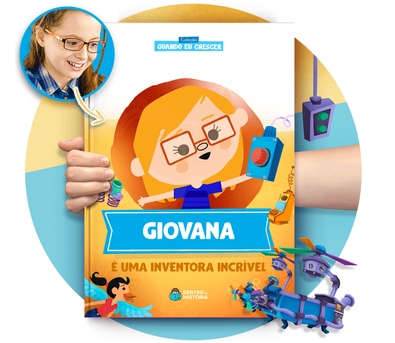 Cena do livro Personalizado do livro Um Inventor Incrível