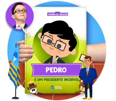 Cena do livro Personalizado do livro Um Presidente Incrível Cena do livro Personalizado do livro Um Presidente Incrível