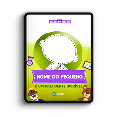 Capa do livro personalizado do Um Presidente Incrível