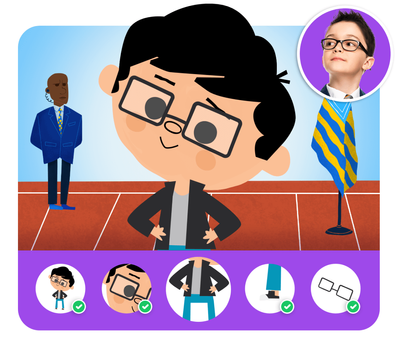 Personalização do protagonista na história personalizada do Quando Eu Crescer