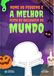 Capa do livro personalizado A Melhor Festa de Halloween