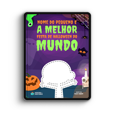 Capa do livro personalizado do A Melhor Festa de Halloween