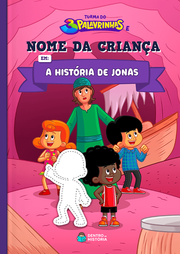 Capa do livro personalizado de Jonas e a Baleia