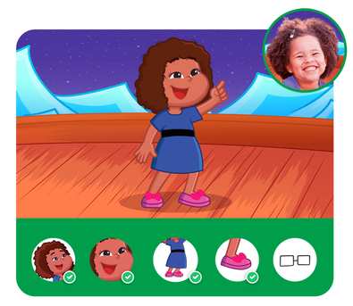 Personalização do protagonista na história personalizada do 3 Palavrinhas Personalização do protagonista na história personalizada do 3 Palavrinhas