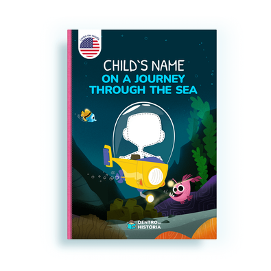 Capa do livro personalizado do A Journey Through the Sea