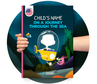 Cena do livro Personalizado do livro A Journey Through the Sea